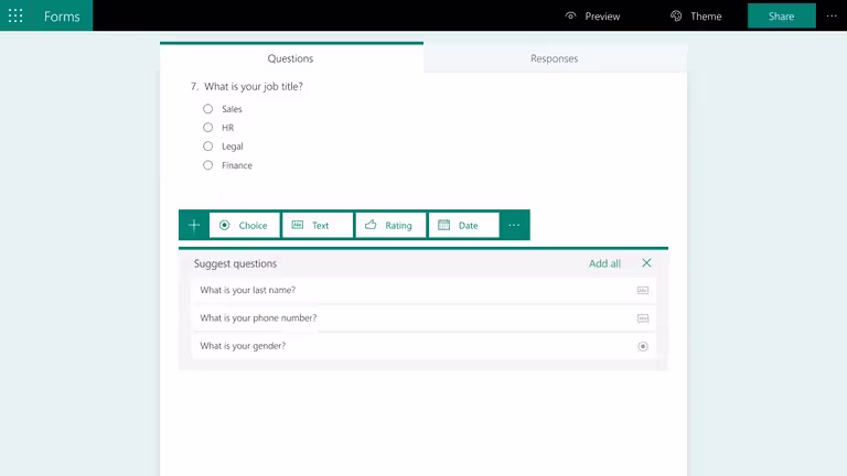 microsoft forms