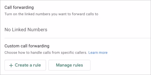 google voice call forwarding