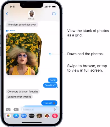 How to send pictures from iPhone using the Messages app