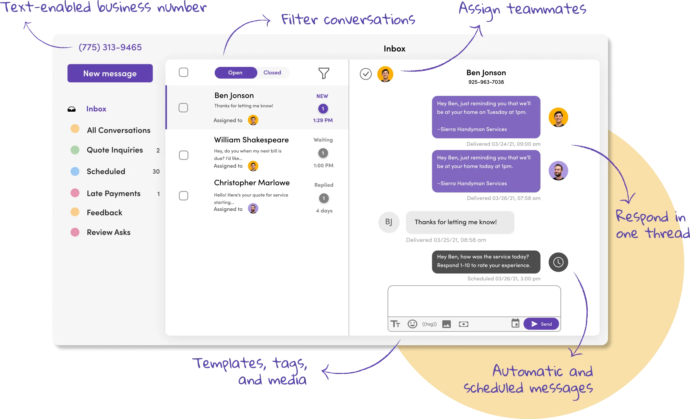 MessageDesk shared team inbox