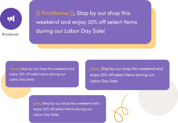 text message broadcast