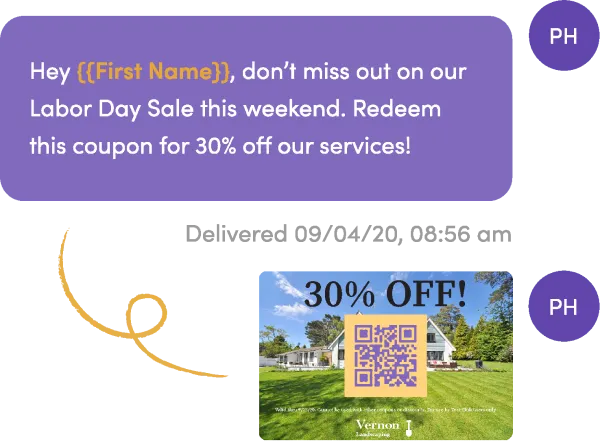 mms text message with qr code