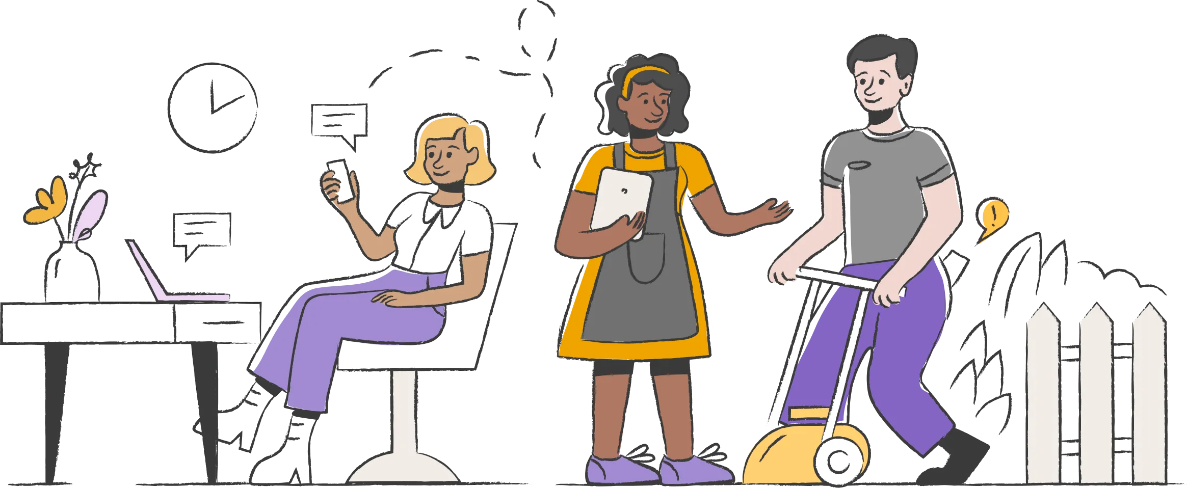 all messagedesk characters